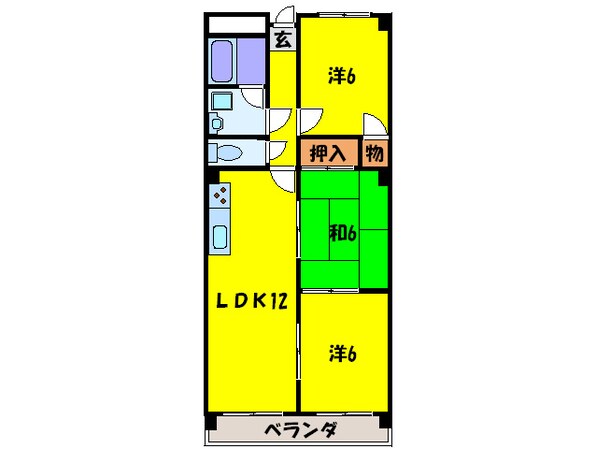 シュテルンパラスト鈴栄の物件間取画像